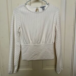 H&M cropped white top